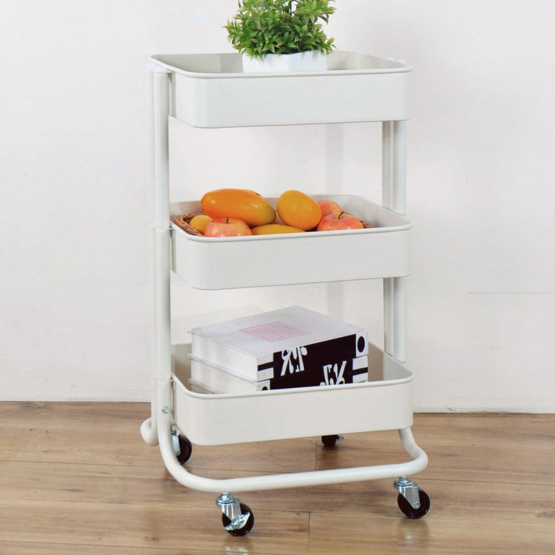 Contemporary Etagere Bookshelf Metal Open Back Bookcase with Shelves