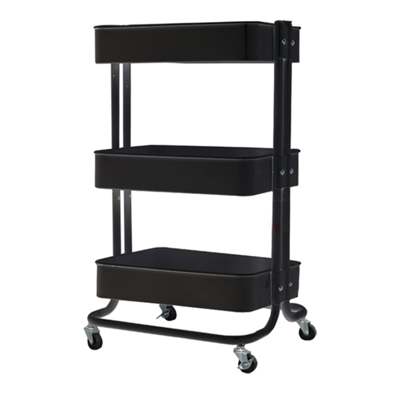 Contemporary Etagere Bookshelf Metal Open Back Bookcase with Shelves