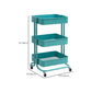 Contemporary Etagere Bookshelf Metal Open Back Bookcase with Shelves
