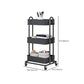 Contemporary Etagere Bookshelf Metal Open Back Bookcase with Shelves