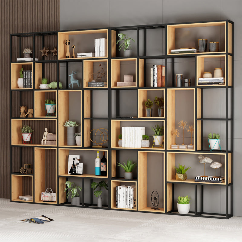 9.84" W Industrial Antique Finish Shelf Bookcase Etagere Metal Bookshelf Clearhalo 'Bookcases' 'furn' 'furn_bookcases' 'Furniture' 'Office Furniture' 6507597
