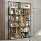 9.84" W Industrial Antique Finish Shelf Bookcase Etagere Metal Bookshelf Clearhalo 'Bookcases' 'furn' 'furn_bookcases' 'Furniture' 'Office Furniture' 6507599