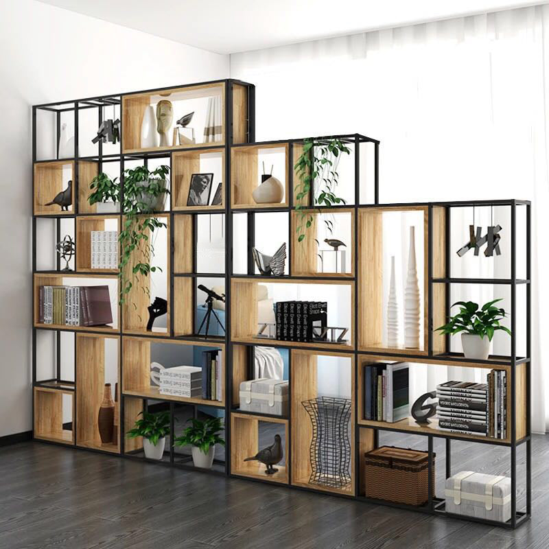 9.84" W Industrial Antique Finish Shelf Bookcase Etagere Metal Bookshelf Clearhalo 'Bookcases' 'furn' 'furn_bookcases' 'Furniture' 'Office Furniture' 6507601