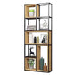 9.84" W Industrial Antique Finish Shelf Bookcase Etagere Metal Bookshelf 31.5"L x 9.8"W x 78.7"H Clearhalo 'Bookcases' 'furn' 'furn_bookcases' 'Furniture' 'Office Furniture' 6507602