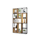 9.84" W Industrial Antique Finish Shelf Bookcase Etagere Metal Bookshelf 47.2"L x 9.8"W x 78.7"H Clearhalo 'Bookcases' 'furn' 'furn_bookcases' 'Furniture' 'Office Furniture' 6507604