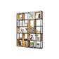 9.84" W Industrial Antique Finish Shelf Bookcase Etagere Metal Bookshelf 63"L x 9.8"W x 78.7"H Clearhalo 'Bookcases' 'furn' 'furn_bookcases' 'Furniture' 'Office Furniture' 6507605