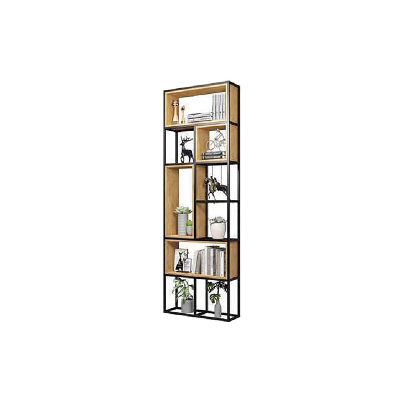 9.84" W Industrial Antique Finish Shelf Bookcase Etagere Metal Bookshelf 31.5"L x 9.8"W x 94.5"H Clearhalo 'Bookcases' 'furn' 'furn_bookcases' 'Furniture' 'Office Furniture' 6507611