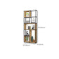 9.84" W Industrial Antique Finish Shelf Bookcase Etagere Metal Bookshelf Clearhalo 'Bookcases' 'furn' 'furn_bookcases' 'Furniture' 'Office Furniture' 6507618