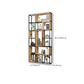9.84" W Industrial Antique Finish Shelf Bookcase Etagere Metal Bookshelf Clearhalo 'Bookcases' 'furn' 'furn_bookcases' 'Furniture' 'Office Furniture' 6507624