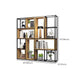 9.84" W Industrial Antique Finish Shelf Bookcase Etagere Metal Bookshelf Clearhalo 'Bookcases' 'furn' 'furn_bookcases' 'Furniture' 'Office Furniture' 6507625