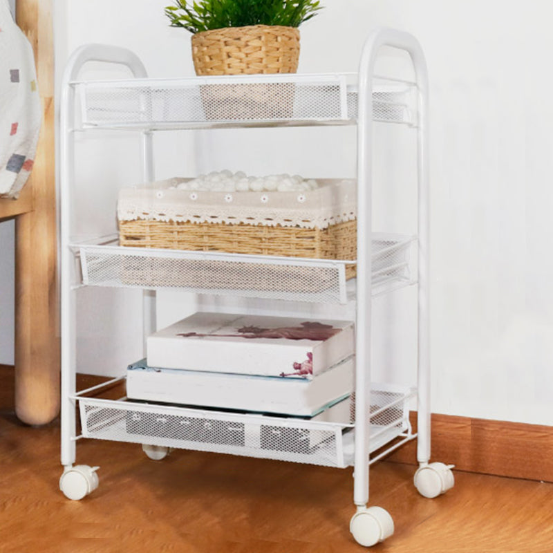 Standard Metal Bookshelf Contemporary Open Back Bookcase with Shelves