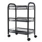 Standard Metal Bookshelf Contemporary Open Back Bookcase with Shelves