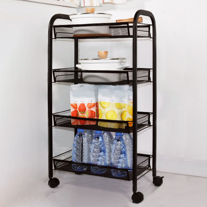 Standard Metal Bookshelf Contemporary Open Back Bookcase with Shelves