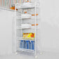 Standard Metal Bookshelf Contemporary Open Back Bookcase with Shelves