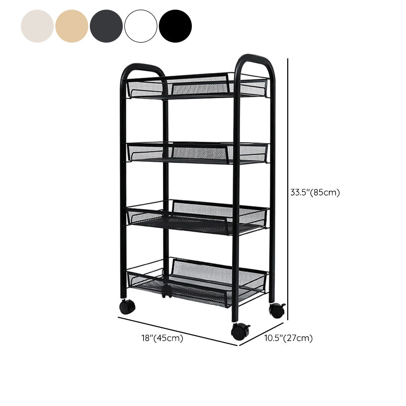 Standard Metal Bookshelf Contemporary Open Back Bookcase with Shelves