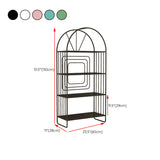 Moderne metalen boekenkast Standaard Open Back boekenplank met planken