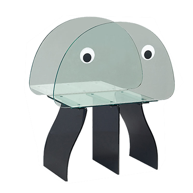 Modern Antique Finish Shelf Bookcase Acrylic Geometric Bookshelf