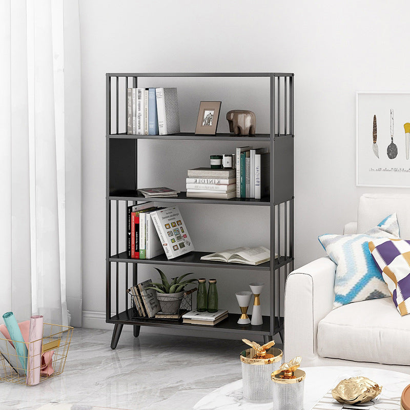 11" W Glam Antique Finish Shelf Bookcase Etagere Metal Bookshelf