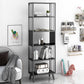 11" W Glam Antique Finish Shelf Bookcase Etagere Metal Bookshelf