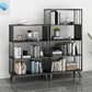 11" W Glam Antique Finish Shelf Bookcase Etagere Metal Bookshelf
