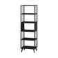 11" W Glam Antique Finish Shelf Bookcase Etagere Metal Bookshelf