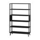 11" W Glam Antique Finish Shelf Bookcase Etagere Metal Bookshelf