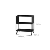 11" W Glam Antique Finish Shelf Bookcase Etagere Metal Bookshelf