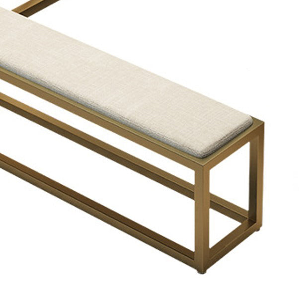 Contemporary Rectangle Upholstered Bench Home Seating Bench with Legs Clearhalo 'Benches' 'Chairs & Seating' 'furn' 'furn_benches' 'Furniture' 'Living Room Furniture' 6508128