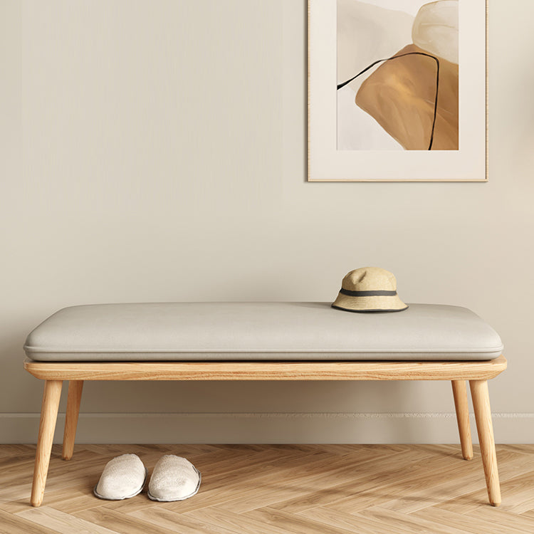 Bedroom Bench Mid-Century Modern Seating Bench with Cushioned Clearhalo 'Benches' 'Chairs & Seating' 'furn' 'furn_benches' 'Furniture' 'Living Room Furniture' 6508134