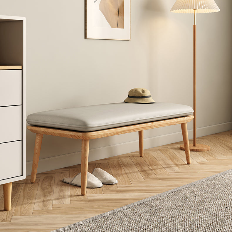 Bedroom Bench Mid-Century Modern Seating Bench with Cushioned Clearhalo 'Benches' 'Chairs & Seating' 'furn' 'furn_benches' 'Furniture' 'Living Room Furniture' 6508137