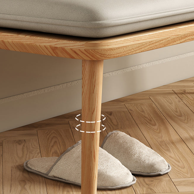 Bedroom Bench Mid-Century Modern Seating Bench with Cushioned Clearhalo 'Benches' 'Chairs & Seating' 'furn' 'furn_benches' 'Furniture' 'Living Room Furniture' 6508144