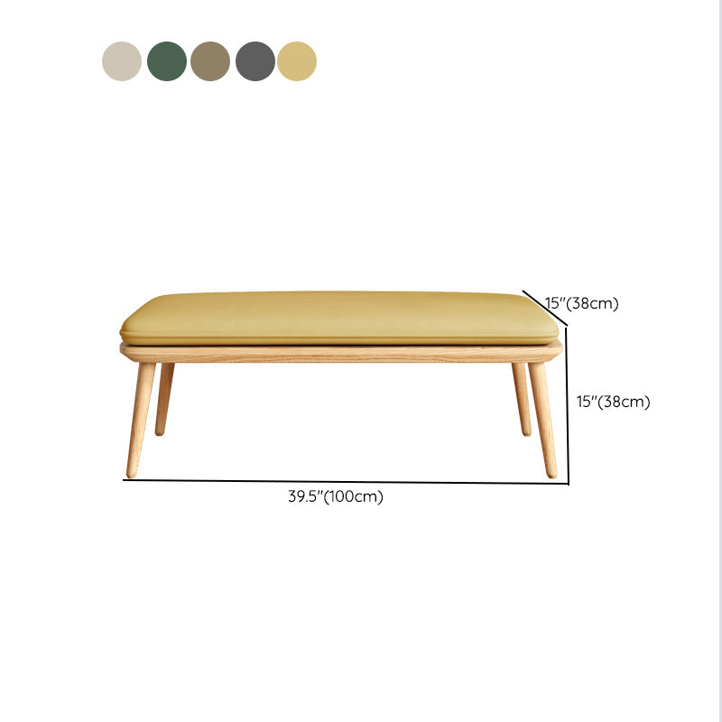 Bedroom Bench Mid-Century Modern Seating Bench with Cushioned Clearhalo 'Benches' 'Chairs & Seating' 'furn' 'furn_benches' 'Furniture' 'Living Room Furniture' 6508146