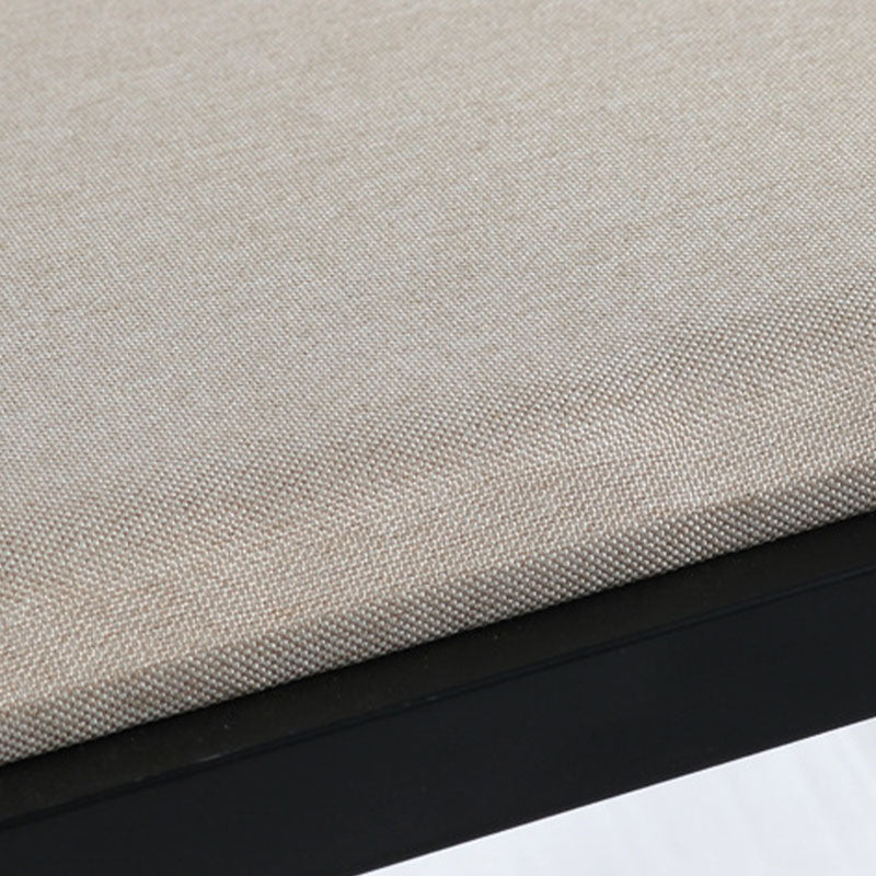 Contemporary Upholstered Bench Home Rectangle Seating Bench with Black Legs Clearhalo 'Benches' 'Chairs & Seating' 'furn' 'furn_benches' 'Furniture' 'Living Room Furniture' 6508166