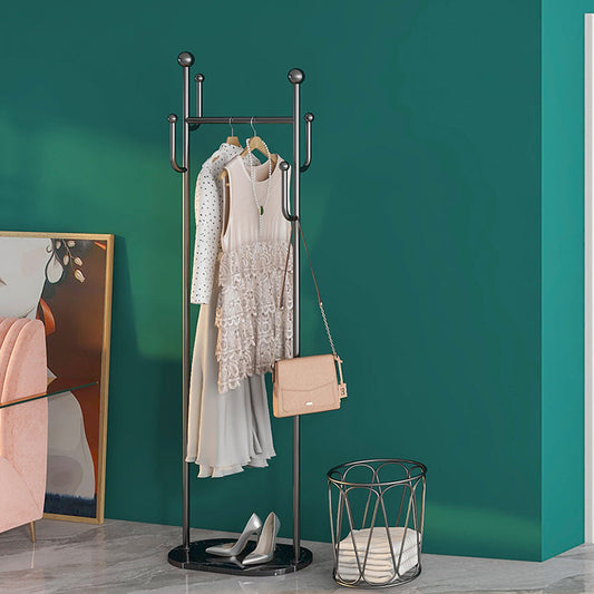 Gorgeous Metal Coat Hanger Plain Basket Storage Coat Rack with Coat Hooks Clearhalo 'Entry & Mudroom Furniture' 'furn' 'furn_hall_tree_coat_racks' 'Furniture' 'Hall Trees & Coat Racks' 'hall_tree_coat_racks' 6508300