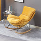 Modern Upholstered Rocker Chair Spindle Rocker Chair with Metal Frame Yellow Rocking Chair Clearhalo 'Chairs & Seating' 'furn' 'furn_rocking_chairs' 'Furniture' 'Living Room Furniture' 'Rocking Chairs' 'rocking_chairs' 6508454
