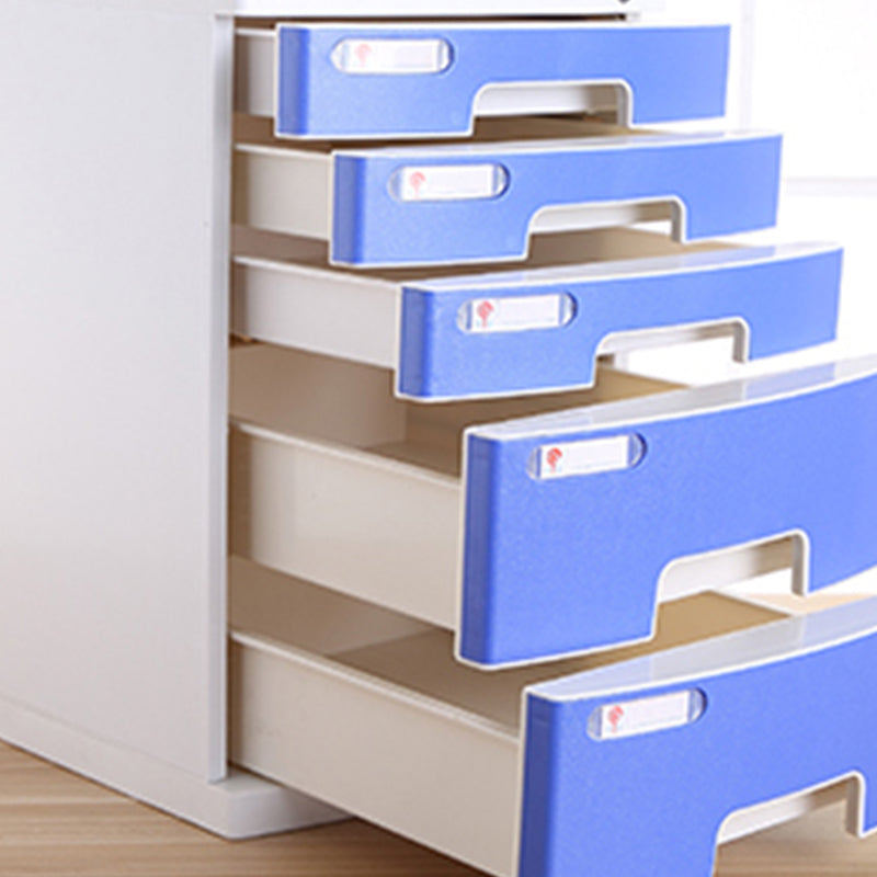 Archivo de cajones de bloqueo de plástico de gabinete costero para la oficina