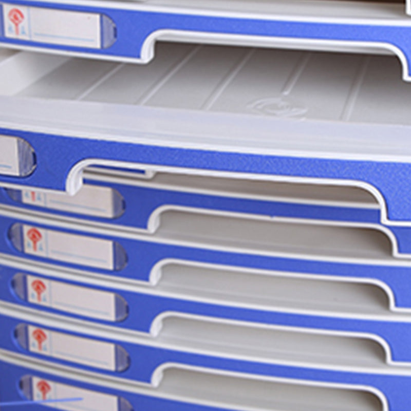 Archivo de cajones de bloqueo de plástico de gabinete costero para la oficina