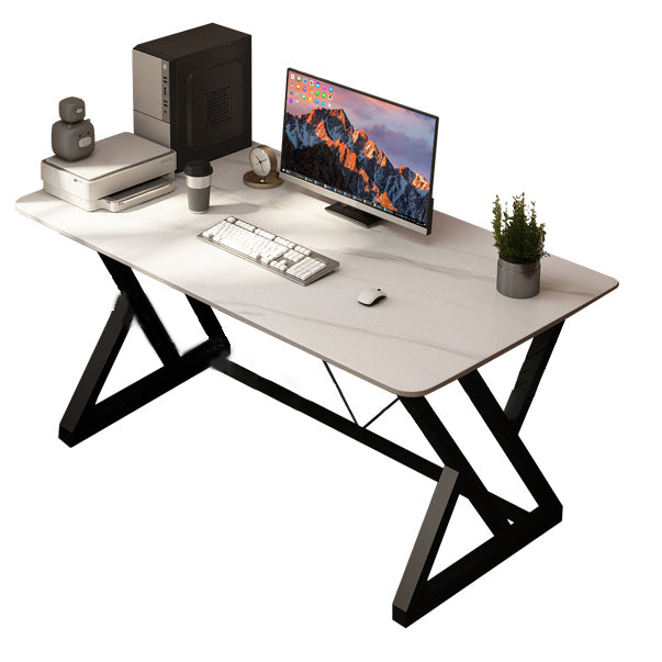 29.53 "H Industrieel rechthoekige kantoorbureau Antieke afwerking Computer Desk