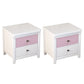 Contemporary Nightstand Drawer Storage Bedside Cabinet with Legs