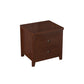 Contemporary Nightstand Drawer Storage Bedside Cabinet with Legs