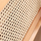Moderne massief houten eettafel Rotan voetstuk eettafel voor eetkamer