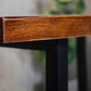 Indoor Rectangle Table with Metal Base Industrial Brown Wood Top Dining Table Clearhalo 'Dining Tables & Seating' 'Dining Tables' 'dining_table' 'furn' 'furn_dining_table' 'Furniture' 'Kitchen & Dining Furniture' 6512593