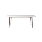 Traditional Luxury Rectangle Dining Table Stone Top Table for Home Clearhalo 'Dining Tables & Seating' 'Dining Tables' 'dining_table' 'furn' 'furn_dining_table' 'Furniture' 'Kitchen & Dining Furniture' 6512608