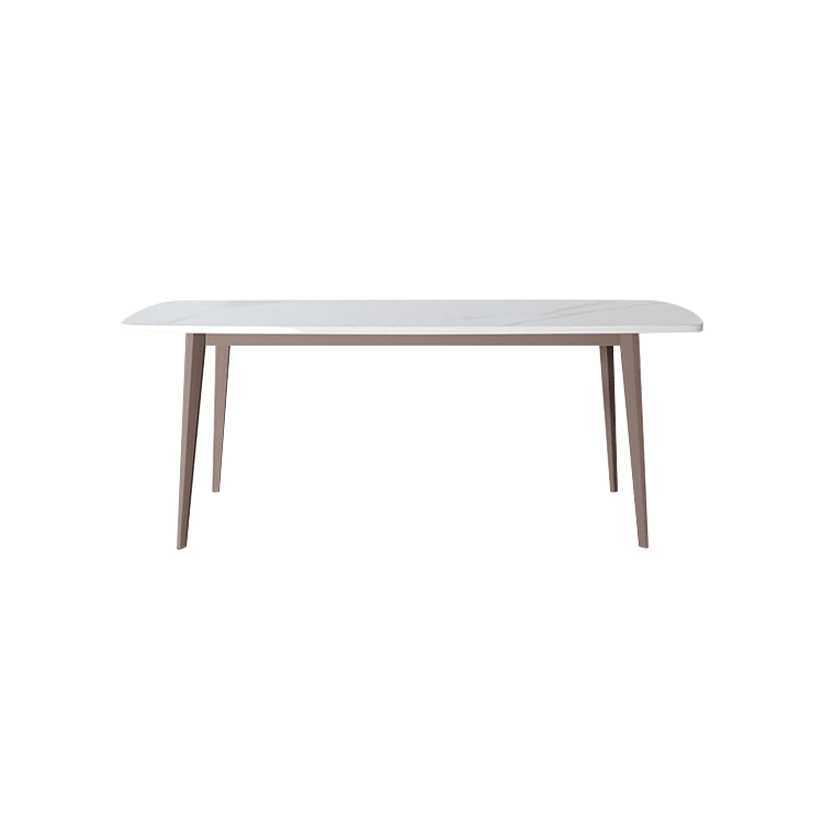 Traditional Luxury Rectangle Dining Table Stone Top Table for Home Clearhalo 'Dining Tables & Seating' 'Dining Tables' 'dining_table' 'furn' 'furn_dining_table' 'Furniture' 'Kitchen & Dining Furniture' 6512608