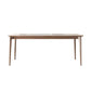 Mid-Century Dining Table for Home White Stone Table with Wooden Legs Clearhalo 'Dining Tables & Seating' 'Dining Tables' 'dining_table' 'furn' 'furn_dining_table' 'Furniture' 'Kitchen & Dining Furniture' 6512623
