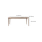Mid-Century Dining Table for Home White Stone Table with Wooden Legs Clearhalo 'Dining Tables & Seating' 'Dining Tables' 'dining_table' 'furn' 'furn_dining_table' 'Furniture' 'Kitchen & Dining Furniture' 6512627