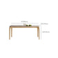 Mid-Century Dining Table with Ash Wood Frame White Stone Top Table for Home Clearhalo 'Dining Tables & Seating' 'Dining Tables' 'dining_table' 'furn' 'furn_dining_table' 'Furniture' 'Kitchen & Dining Furniture' 6512659