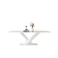 Modern Pedestal Dining Table Rectangle Stone Dining Table for Dining Room Clearhalo 'Dining Tables & Seating' 'Dining Tables' 'dining_table' 'furn' 'furn_dining_table' 'Furniture' 'Kitchen & Dining Furniture' 6512692