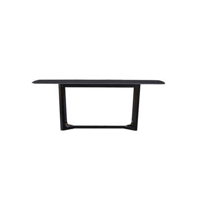 Table de salle à manger contemporaine avec base à tréteaux Table de salle à manger rectangulaire pour salle à manger