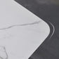 Industrial Rectangle Dining Table White Stone Top Table with Black Metal Legs Clearhalo 'Dining Tables & Seating' 'Dining Tables' 'dining_table' 'furn' 'furn_dining_table' 'Furniture' 'Kitchen & Dining Furniture' 6512749